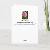 "Gelukkig Moederdag Roos" Kaart (Achterkant)