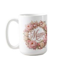 Gelukkig Moederdag Roze Bloem Luxe Koffiemok