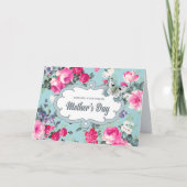 Gelukkig Moederdag.  Rozen Kaart (Voorkant)
