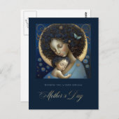 Gelukkig Moederdag. Schilderen van moeder en kind Briefkaart (Voorkant / Achterkant)