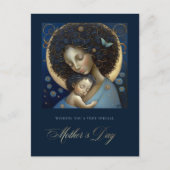 Gelukkig Moederdag. Schilderen van moeder en kind Briefkaart (Voorkant)