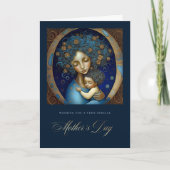 Gelukkig Moederdag. Schilderen van moeder en kind Kaart (Voorkant)