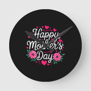 Gelukkig Moederdag Shirt Vrouwen Moeder Oma Moeder Ronde Klok