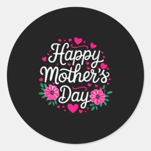 Gelukkig moederdag shirt vrouwen moeder oma moeder ronde sticker