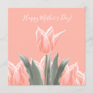 Gelukkig Moederdag! Stijlvolle Tulps Flowers Kaart