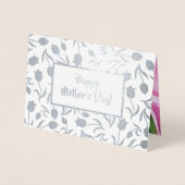 Gelukkig Moederdag. Tulp Painting Luxury Folie Kaarten (Voorkant)