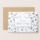 Gelukkig Moederdag. Tulp Painting Luxury Folie Kaarten (Voorkant met envelop)