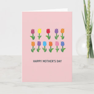 Gelukkig Moederdag Tulpenkaart Kaart