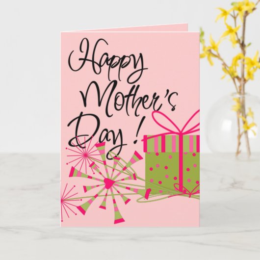 Gelukkig Moederdag van de Kaart van de Hond (Gele Bloem)