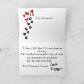 Gelukkig Moederdag van uw Great dane Kaart (Binnen)