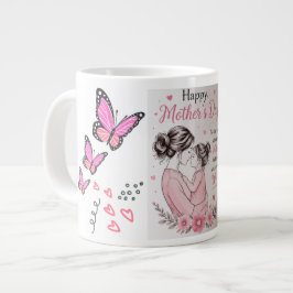 Gelukkig Moederdag Vlindermok Grote Koffiekop
