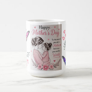 Gelukkig Moederdag Vlindermok Koffiemok