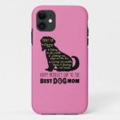 Gelukkig Moederdag voor de beste hond Case-Mate iPhone Case (Achterkant)