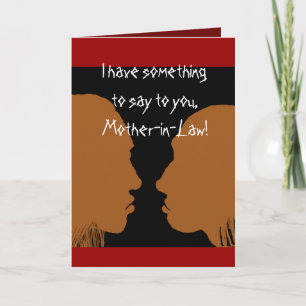 Gelukkig Moederdag voor moeder in de wet. Kaart