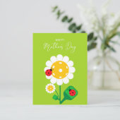 Gelukkig Moederdag voor Pickleball mama, schattig Briefkaart (Staand voorkant)