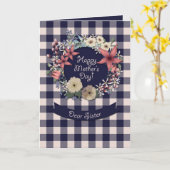 Gelukkig Moederdag! | Voor zuster | Pset Floral Kaart (Gele Bloem)