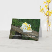 Gelukkig Moederdag Vouwkaart Kaart (Gele Bloem)