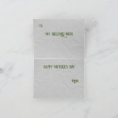 Gelukkig Moederdag Vouwkaart Kaart (Binnen)