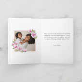 Gelukkig Moederdag waterverf bloemig elegant 1 fot Kaart (Binnen)