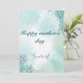 Gelukkig moederdag wenskaart feestdagenkaart (Staand voorkant)