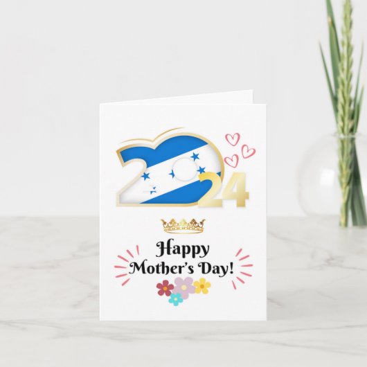 Gelukkig Moederdag wenskaart “Honduras” Kaart (Voorkant)