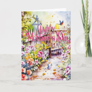Gelukkig Moederdag Wenskaart - tuin Feestdagen Kaart