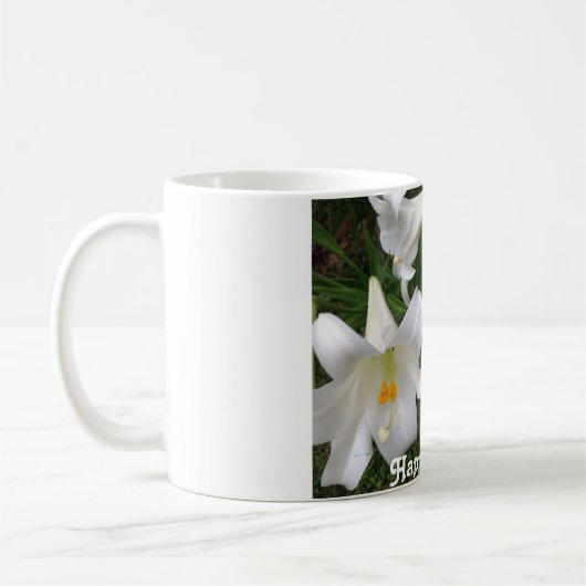 Gelukkig Moederdag! White Lily - Coffee Mok (Links)