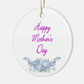 gelukkig moederdag wit keramisch ornament (Links)