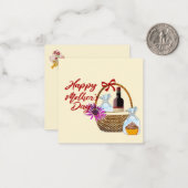 Gelukkig Moedersdag Notitiekaart Notitiekaartje (Voorkant / Achterkant in situ)