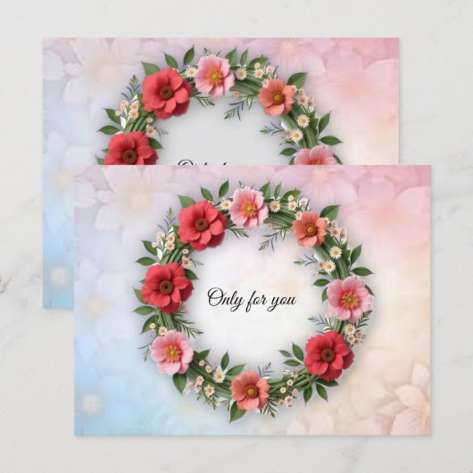 Gelukkig moment briefkaart (Voorkant / Achterkant)