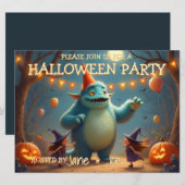 Gelukkig Monster Halloween-feest voor Kinderen (Voorkant / Achterkant)