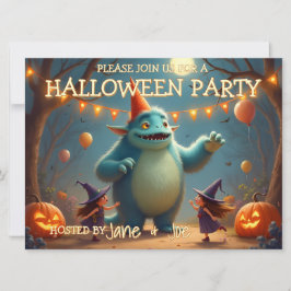 Gelukkig Monster Halloween-feest voor Kinderen