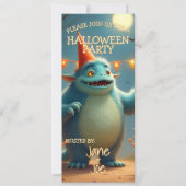 Gelukkig Monster Halloween-feest voor Kinderen (Voorkant)