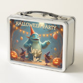 Gelukkig Monster Halloween Feest voor Kinderen (Achterkant)