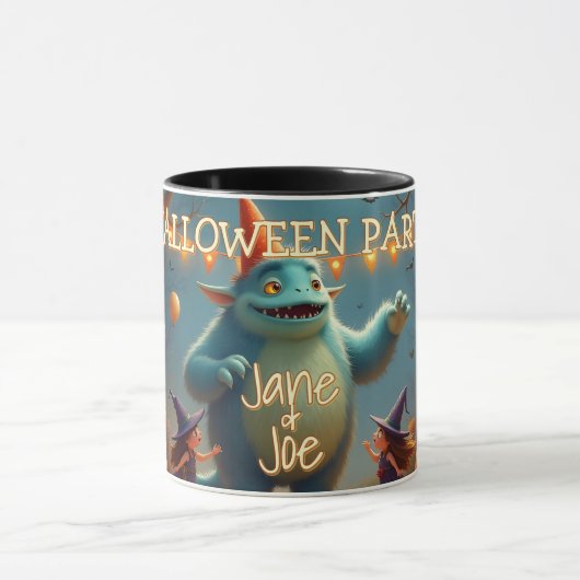 Gelukkig Monster Halloween-feest voor kinderen Mok (Midden)