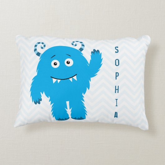 Gelukkig monster met voornaam, kleine jongen accent kussen (Achterkant)