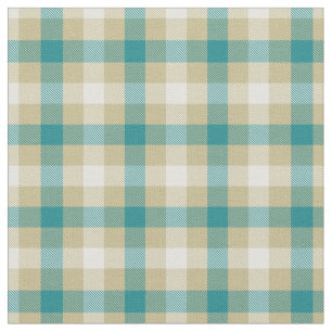 Gelukkig, mooi blauw tartan patroon modern stof