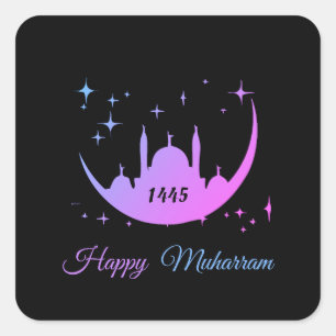 Gelukkig Muharram 1445 Vierkante Sticker