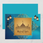 Gelukkig Muharram Vakantiekaart Feestdagenkaart (Voorkant / Achterkant)