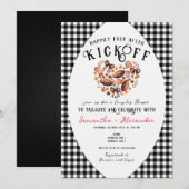 Gelukkig na de aftrap Herfst Tailgate Couples Douc Kaart (Voorkant / Achterkant)