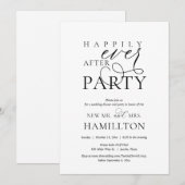 Gelukkig Na De Bruiloft Diner en Feest Kaart (Voorkant / Achterkant)