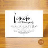 Gelukkig Na de Lunch Met de Pasgetrouwden Kaart