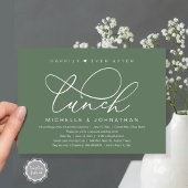 Gelukkig Na de Lunch, Modern Romantisch Feest Kaart