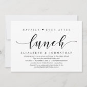 Gelukkig na de lunch, trouwen zonder gasten kaart (Voorkant)