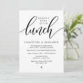 Gelukkig Na de Lunch, Verloving, Modern Script Kaart (Staand voorkant)