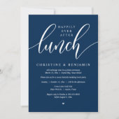 Gelukkig na de lunch, weglopen, modern script kaart (Voorkant)