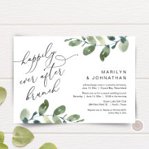 Gelukkig Na Elopement Bruiloft Brunch Feest Groene