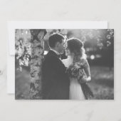 Gelukkig Na Feest Scriptie Huwelijk Elopement Kaart (Achterkant)