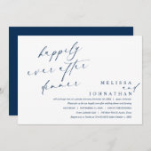 Gelukkig na het diner en dansen kaart (Voorkant / Achterkant)