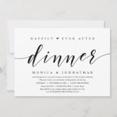 Gelukkig na het diner, trouwfeest voor gevluchte s kaart (Voorkant)